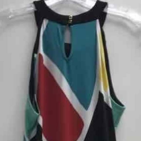 NWT Worthington abstract geometric pattern dress, size M - Picture 2 of 4